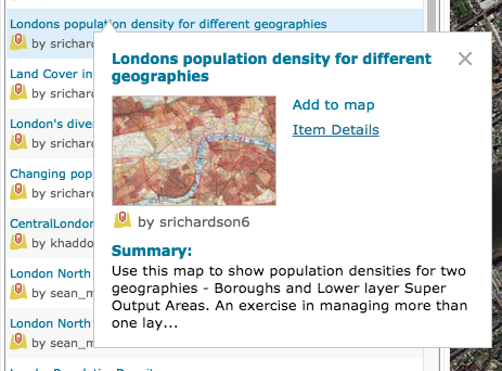 Sample Layer from ArcGIS Online